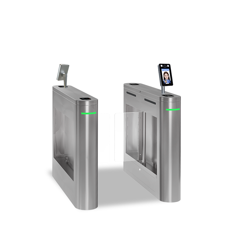 Smallest Quick Pass Gate turnstile qr code reader Flap Barrier Swing Gate Barrier Speed Gate with RFID ACCESS CONTROL