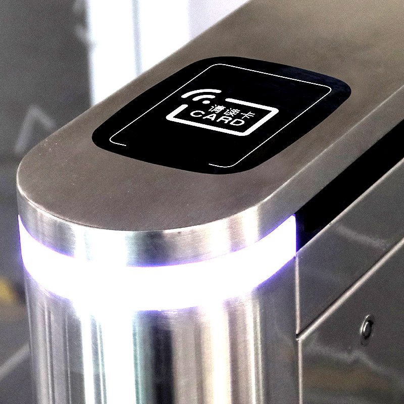 Smallest Quick Pass Gate turnstile qr code reader Flap Barrier Swing Gate Barrier Speed Gate with RFID ACCESS CONTROL