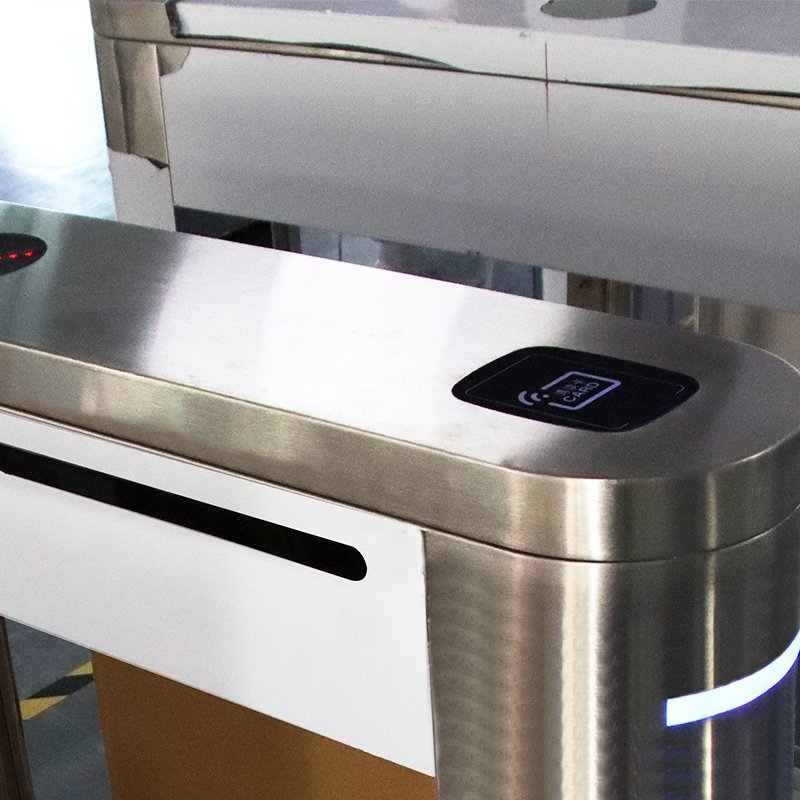 Smallest Quick Pass Gate turnstile qr code reader Flap Barrier Swing Gate Barrier Speed Gate with RFID ACCESS CONTROL