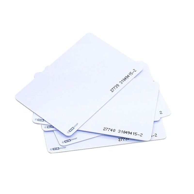 HID 1386 H10301 PVC Glossy Finish Imageable Rewritable Proximity Access Control Card 125KHz 26Bit Thin Card