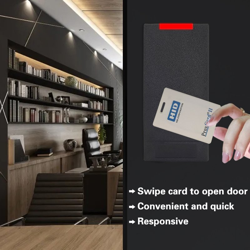 COOLCODE CR08 Contactless 14443A Smart IC M1 Card Reader 13.56MHz Wiegand Rfid Access Control Card Reader for Building Entrance