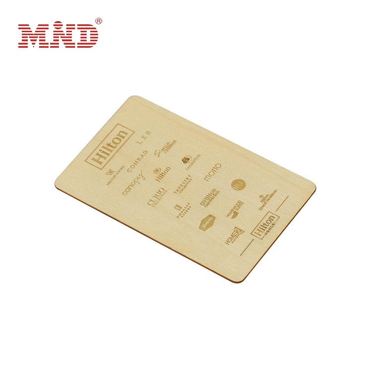 Customized Printing Key Bamboo Wooden Key Card Door Lock Hotel System Smart Card