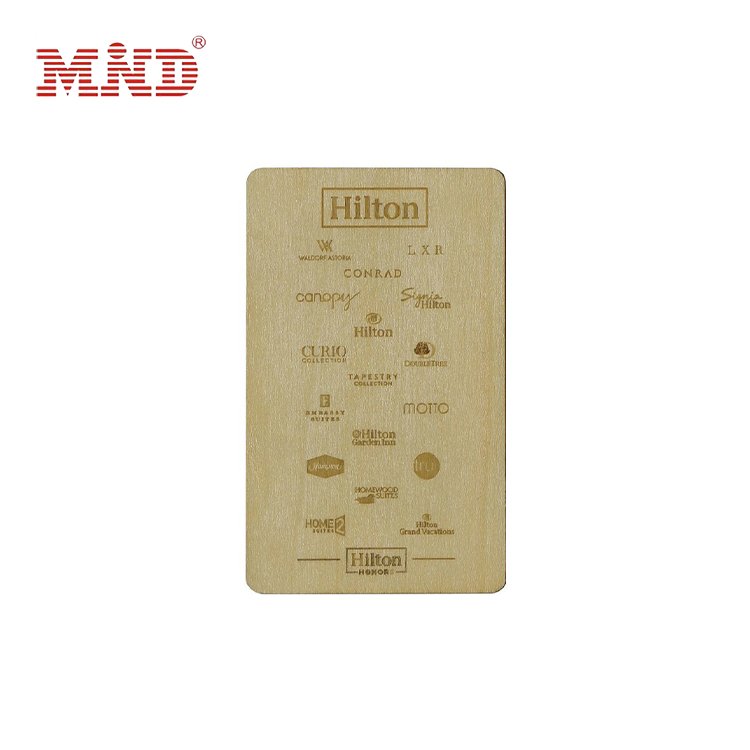 Customized Printing Key Bamboo Wooden Key Card Door Lock Hotel System Smart Card
