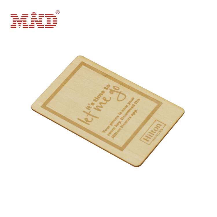 Customized Printing Key Bamboo Wooden Key Card Door Lock Hotel System Smart Card