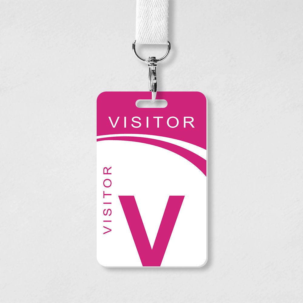 standard size visitor pvc card no chip customer visiting access control management business glossy cheap card hot sale