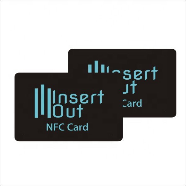Custom design Pvc Contactless Smart Chip Black Card Access Control Nfc Rfid Business Card