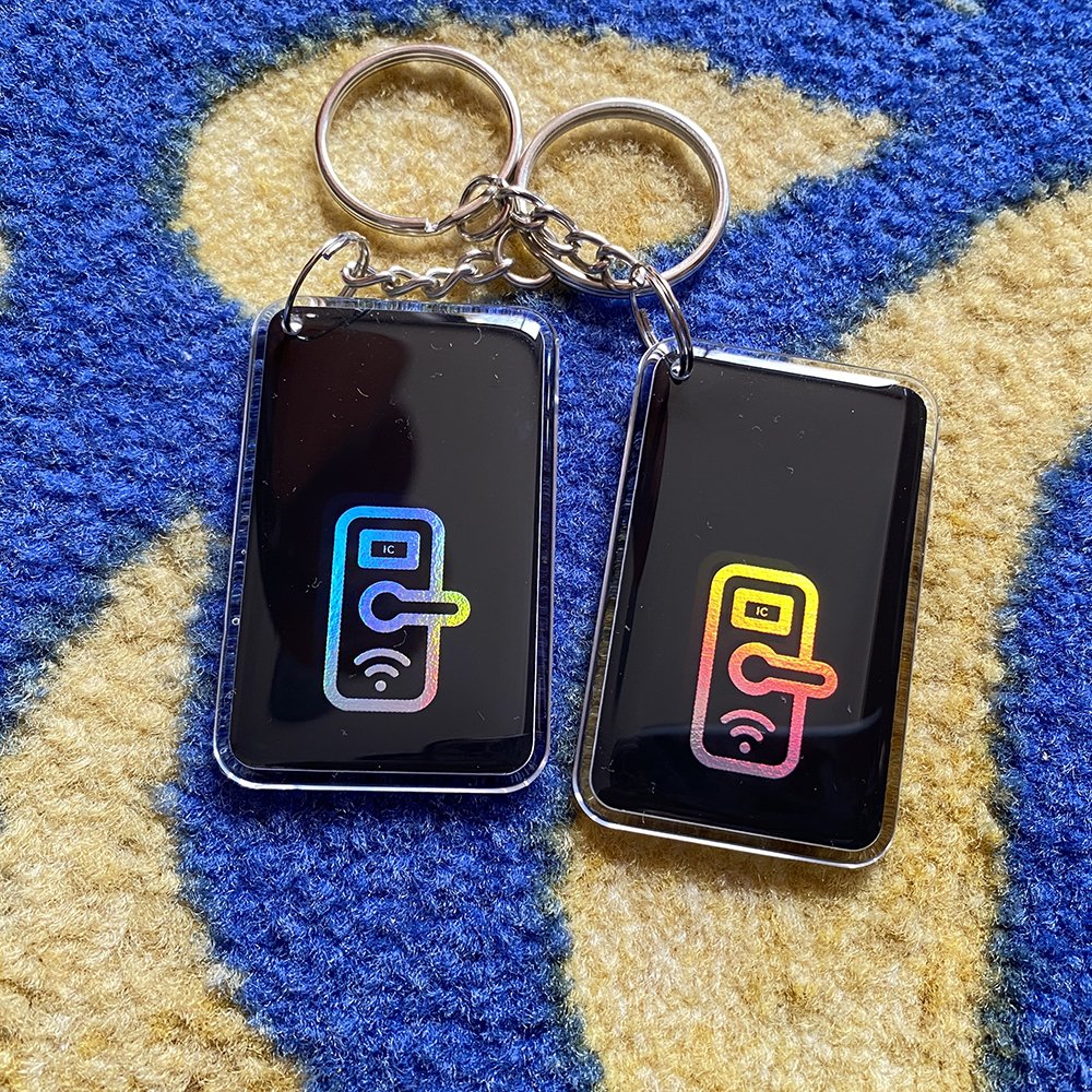 13.56MHz IC card M1 S50 Keyfobs Tags Access Control Contactless Key fob Card for Smart IC Door Locks