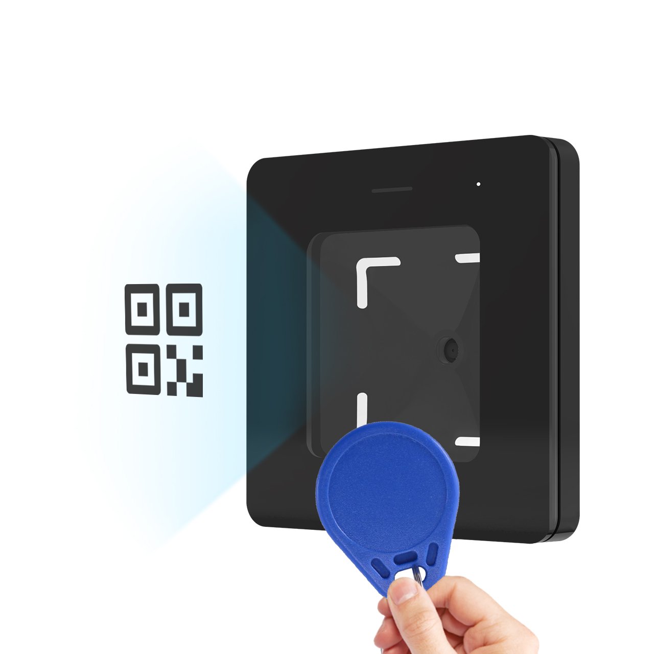 M340 RS232 485 Wg TTL qr code scanner camera module 13.56MHZ IC and writer RFID NFC Smart Card Reader access control