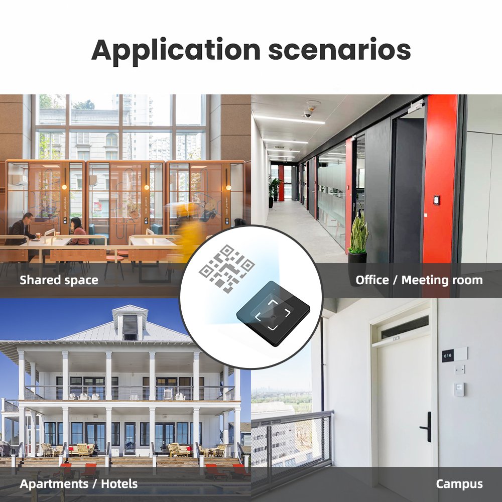 M340 RS232 485 Wg TTL qr code scanner camera module 13.56MHZ IC and writer RFID NFC Smart Card Reader access control