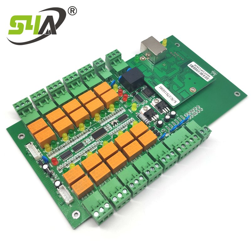 10 Relays Floors Network Elevator Lift Access Control Board Panel Tcp/Ip Network Door Access Panel Controller For Elevator