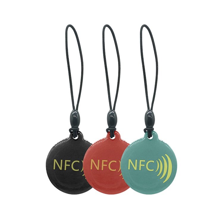 High quality nfc epoxy tag key chain RFID access control key card metal case tag nfc rfid keyfob tag 13.56 mhz