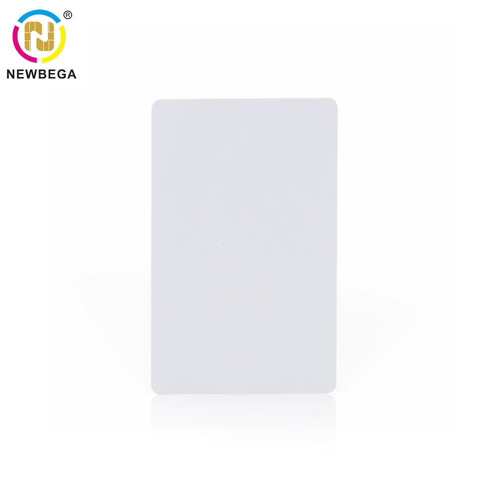 Custom color chip RFID plastic card inkjet pvc nfc white card