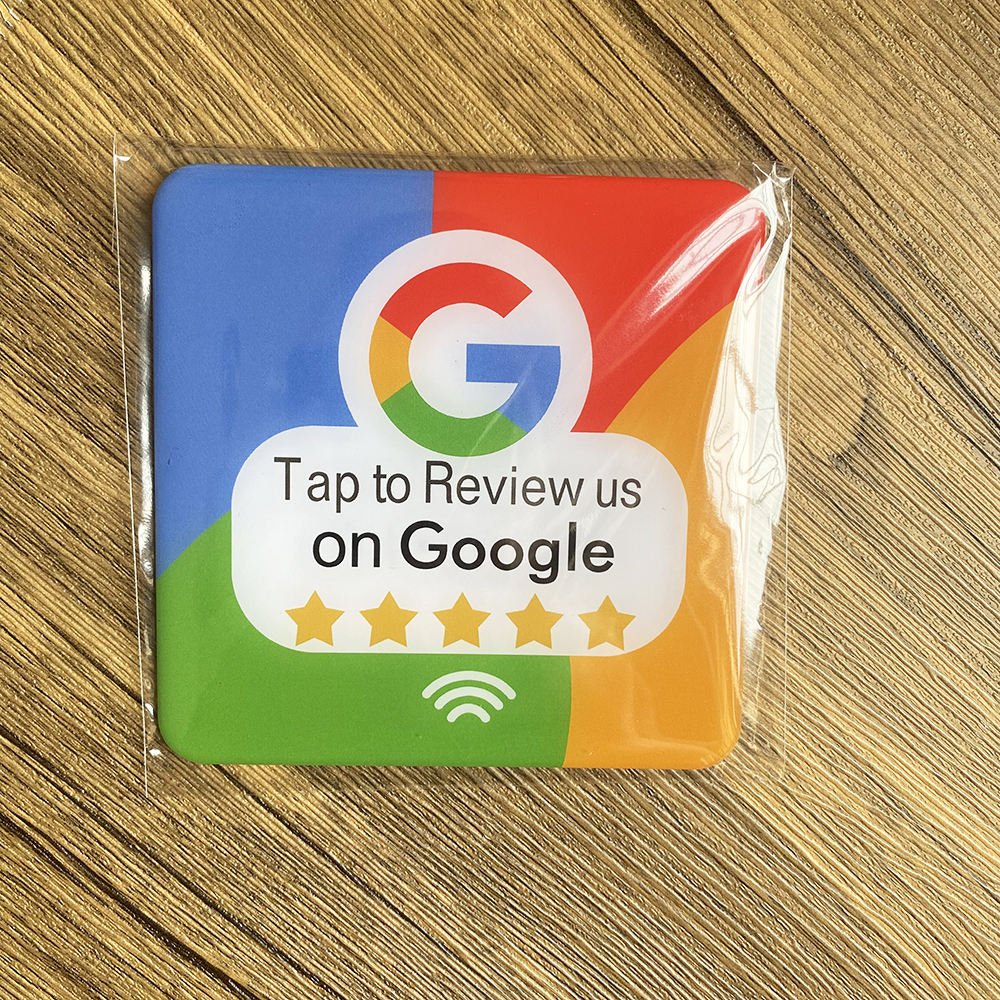 Review Us On Google Plaque Self-adhesive Google Review Plate Sign For Businesses,Stores And Restaurants nfc stand custom