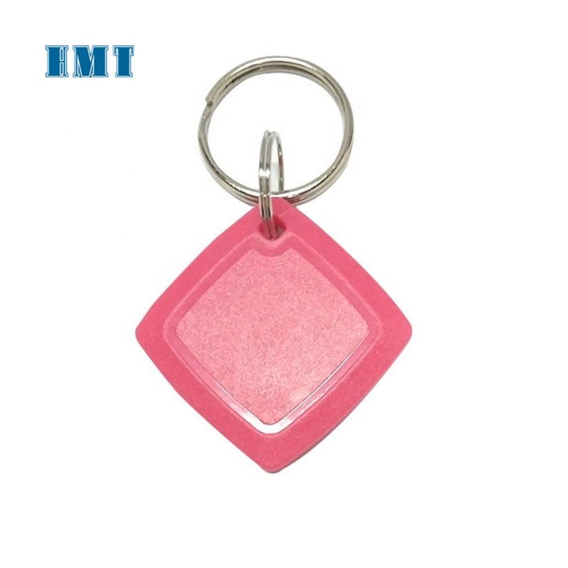 13.56MHz HF waterproof RFID ABS Keychain Custom Logo Colorful Rfid Key Chain access control card Keyfob Tag