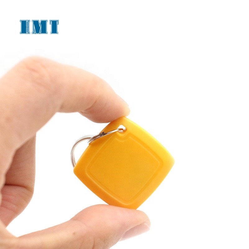 13.56MHz HF waterproof RFID ABS Keychain Custom Logo Colorful Rfid Key Chain access control card Keyfob Tag