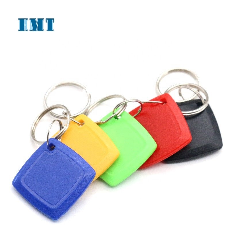 13.56MHz HF waterproof RFID ABS Keychain Custom Logo Colorful Rfid Key Chain access control card Keyfob Tag