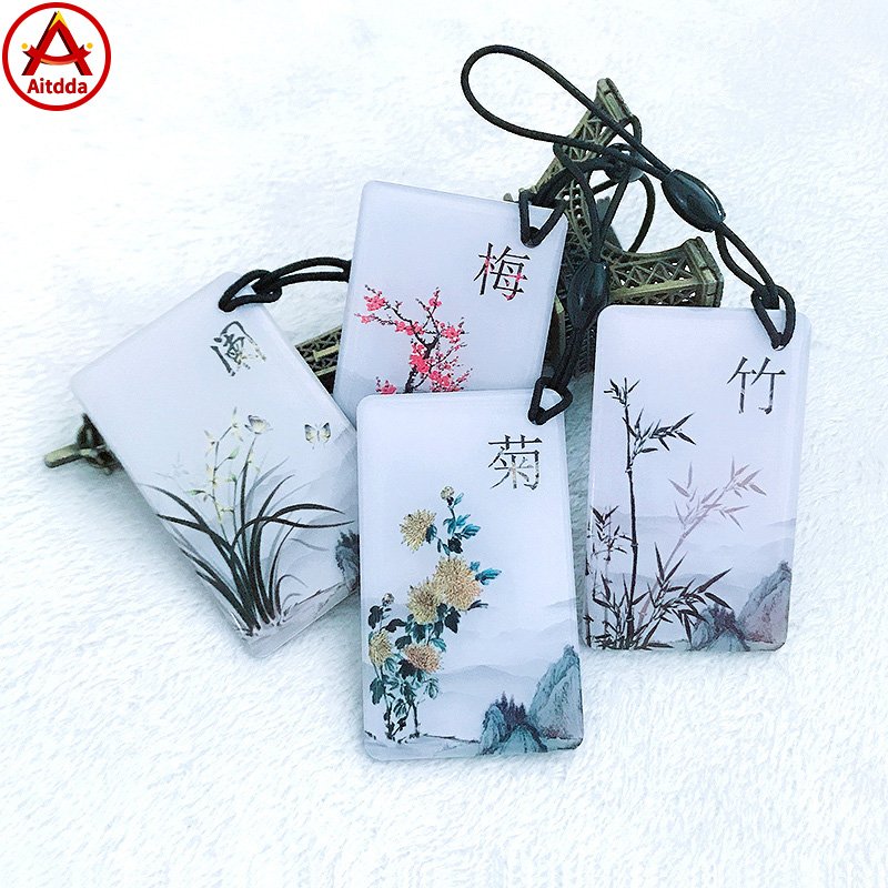Aitdda Custom ID / IC smart lock Epoxy card access control IC card printed LOGO