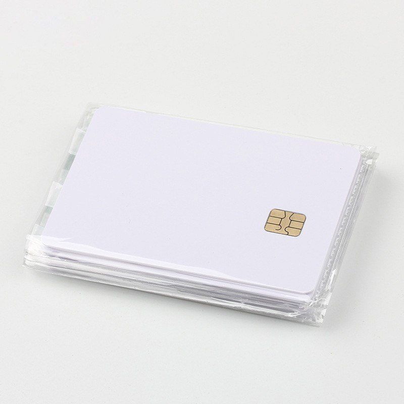 Sle5542 chip white PVC contact chip 4442 blank non-contact inkjet printing smart card