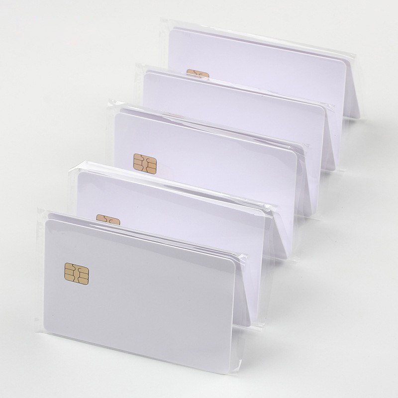 Sle5542 chip white PVC contact chip 4442 blank non-contact inkjet printing smart card