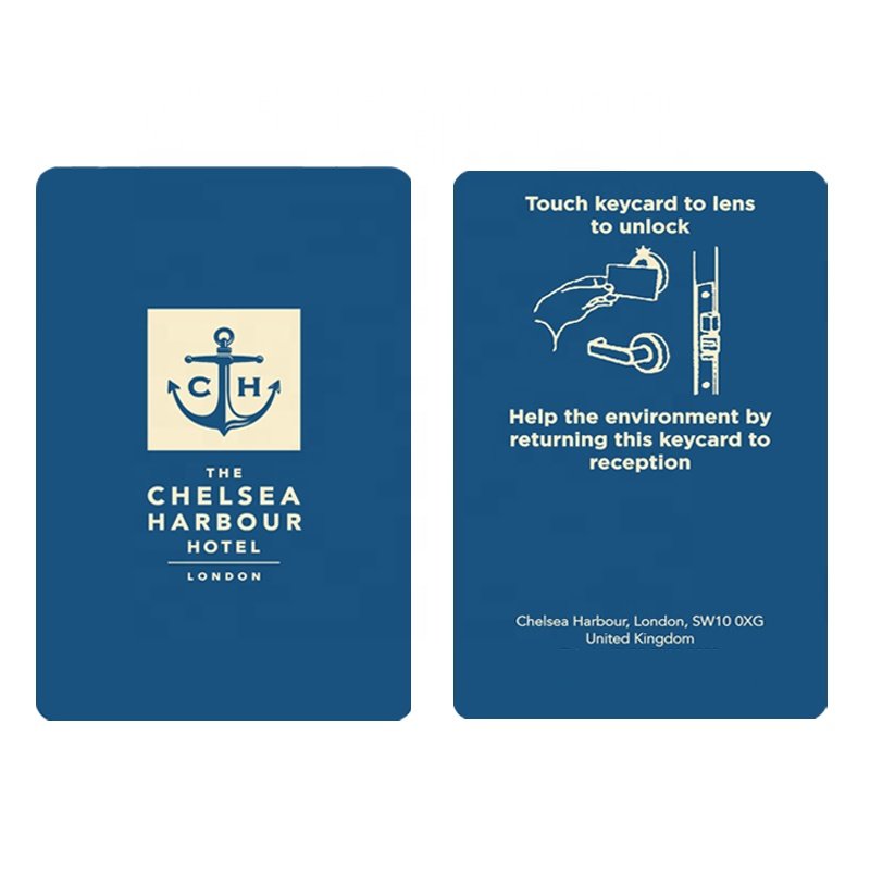 Customized Smart Chip Nfc Rfid Hotel Key Card 13.56mhz 1k 4k Plastic Pvc Access Card Room Key Card