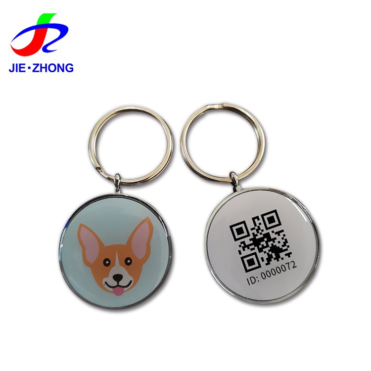 Factory Price Custom Logo Passive RFID Keyfob Keychain Epoxy Hang Tag NFC Chip Epoxy Card