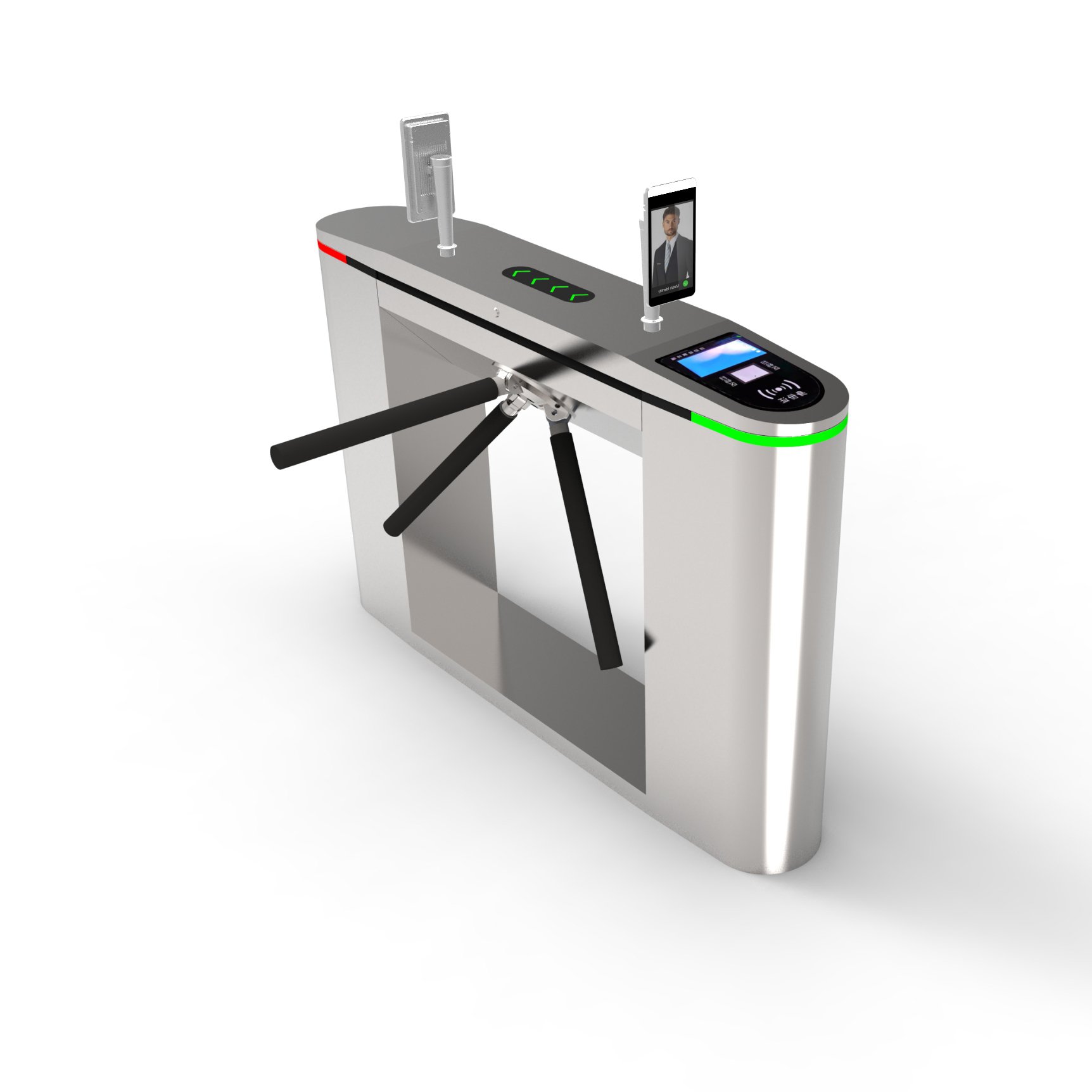 Access Control Fingerprint Stainless Steel Barrier Gate Automatic barcode scanner gate turnstiles for tourist scenic spots