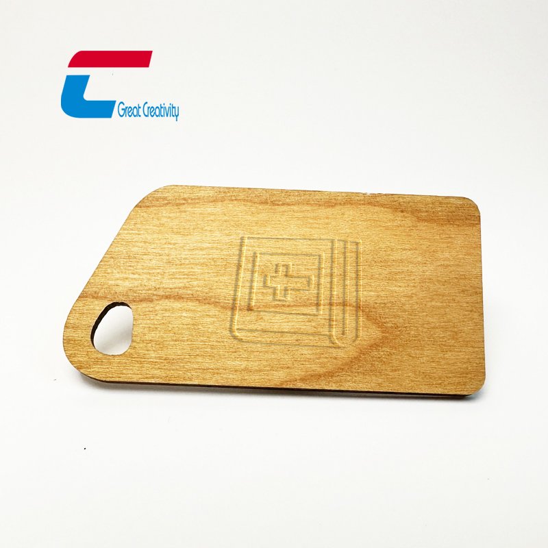 Recyclable New Arrival NFC Wood Keychain Daily Bible Verse Wooden NFC Keychain