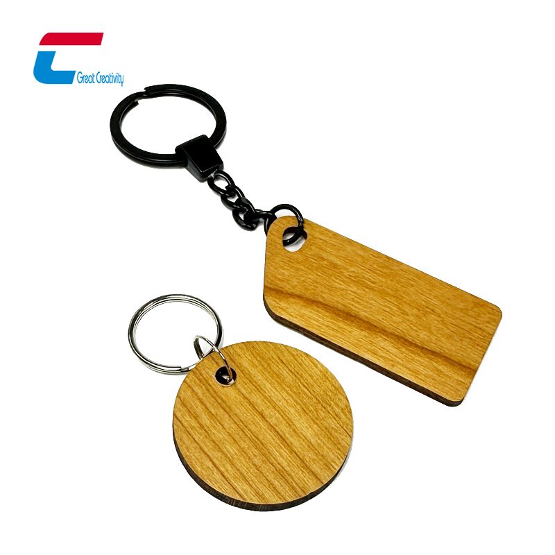 Recyclable New Arrival NFC Wood Keychain Daily Bible Verse Wooden NFC Keychain
