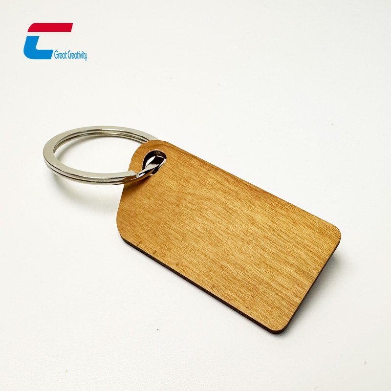 Recyclable New Arrival NFC Wood Keychain Daily Bible Verse Wooden NFC Keychain
