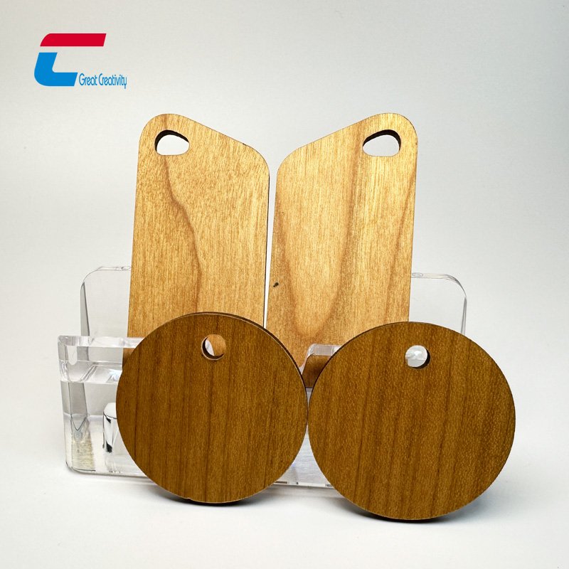 Recyclable New Arrival NFC Wood Keychain Daily Bible Verse Wooden NFC Keychain