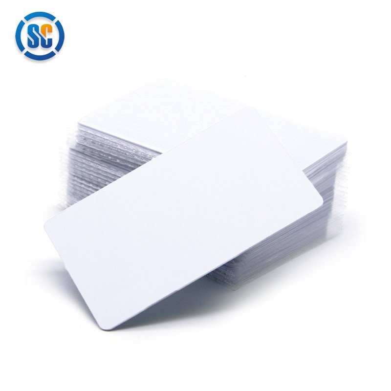 Sencan Spot straight Plastic White Blank PVC Card Credit Card Size With Chip for Access Control RFID Card