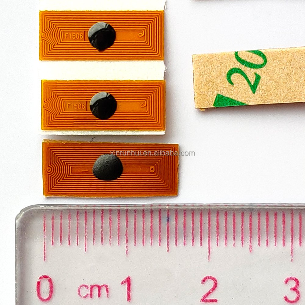 XRH high quality 13.56MHz micro chip RFID tag waterproof high temperature sticker copper contactless label antenna FPC NFC tag
