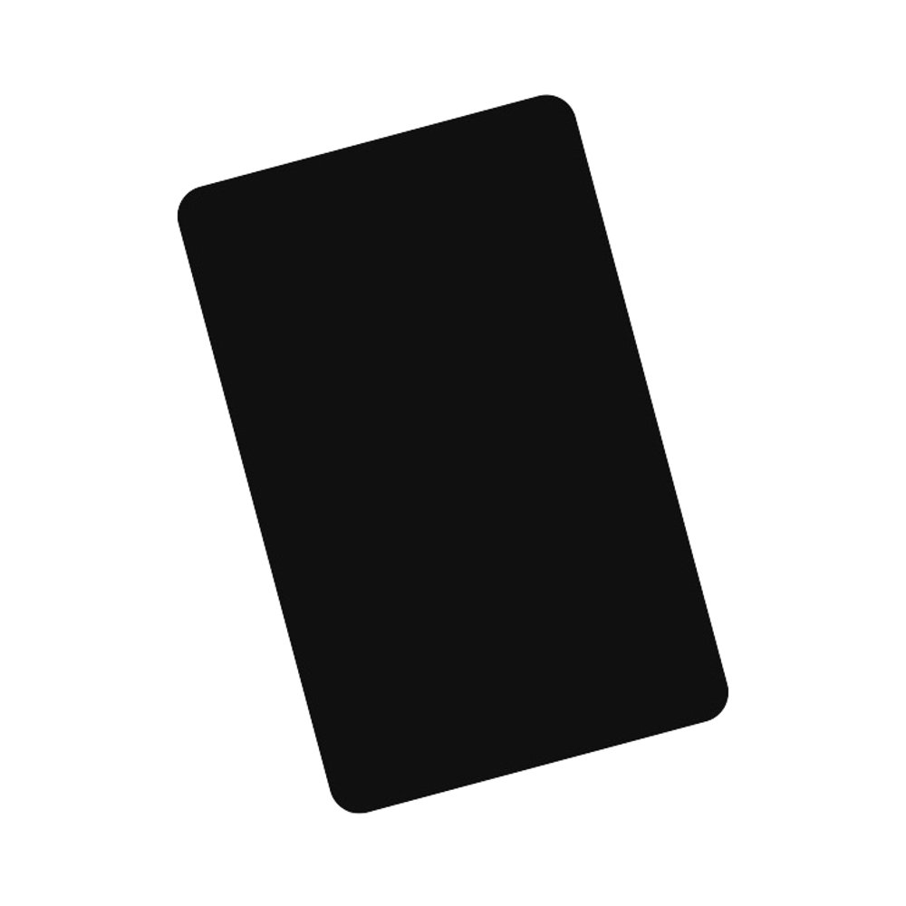 Personalized RFID Smart PVC Business Card Custom Full Black Matte Finish Waterproof 13.56MHz Frequency NFC Chip for Social Media