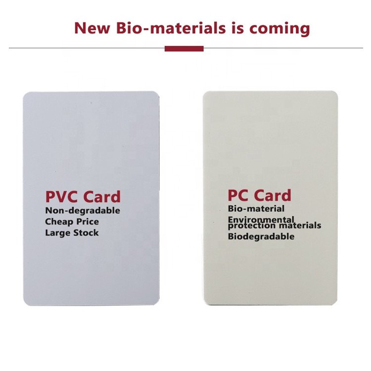 Printable RFID PVC blank matte business cards phone tap QR code custom metal card reader