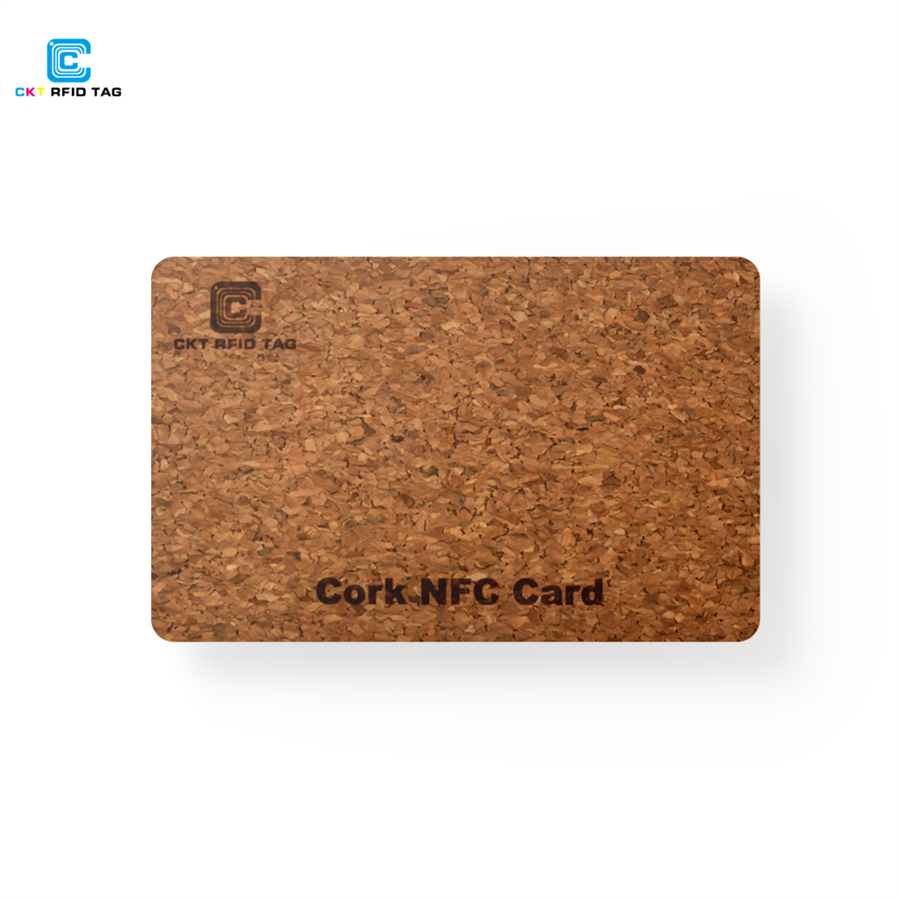 Custom Laser Engraved Printed Cork Wood RFID NFC Card For Business Card Access Control Hotel Room Door Card