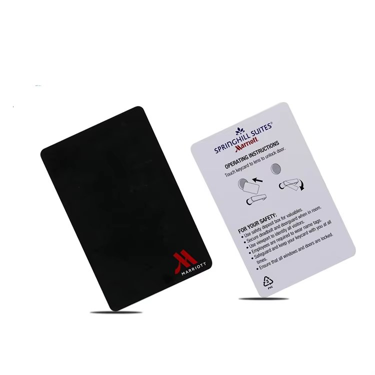 Wholesale Plastic PVC material Access control white card can customized 13.56mhz RFID door Lock Card Hotel room power card