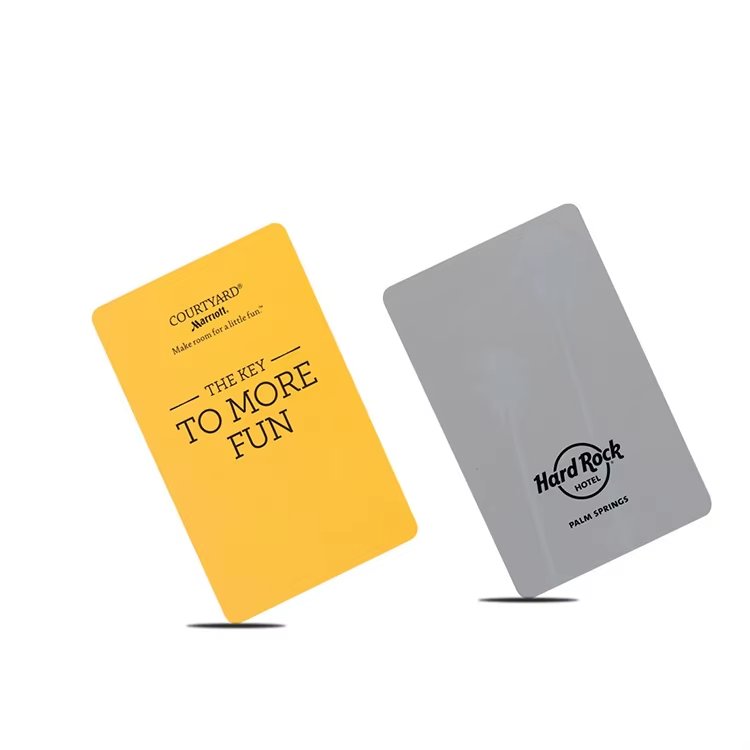 Wholesale Plastic PVC material Access control white card can customized 13.56mhz RFID door Lock Card Hotel room power card