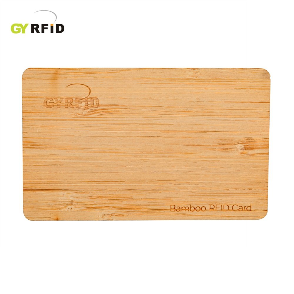 Programmable 13.56mhz Nfc Business Wooden Nfc Card Wood Hotel Key Card Nfc Wood Card