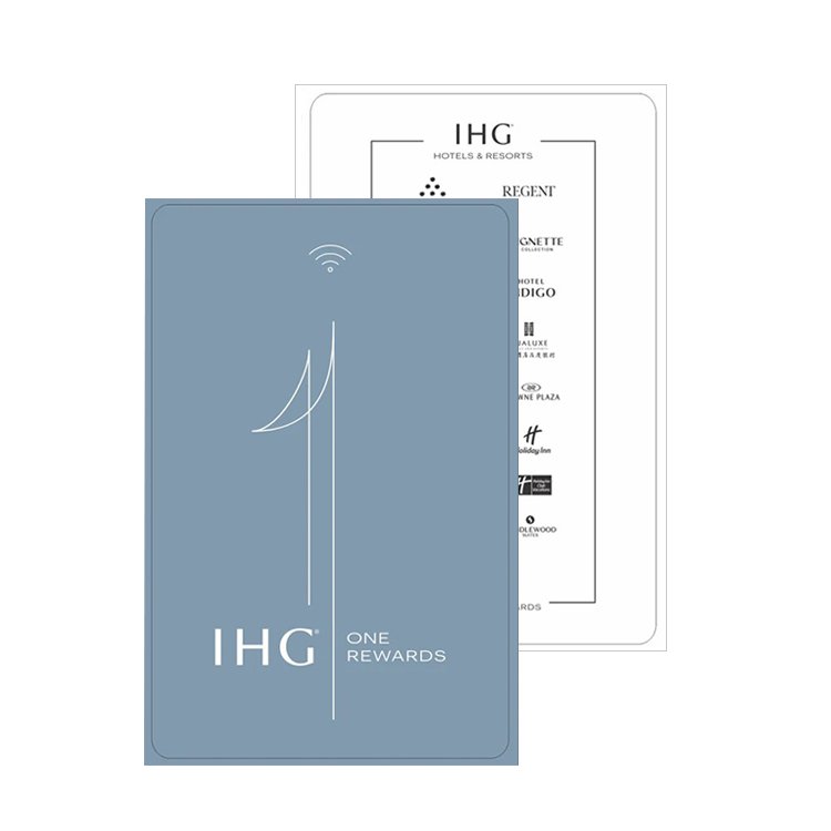 Factory Custom Magnetic PVC Contactless Smart Chip 125khz S50 MF 1k ev1Rewritable Printing RFID Smart Hotel Card For IHG Hotel