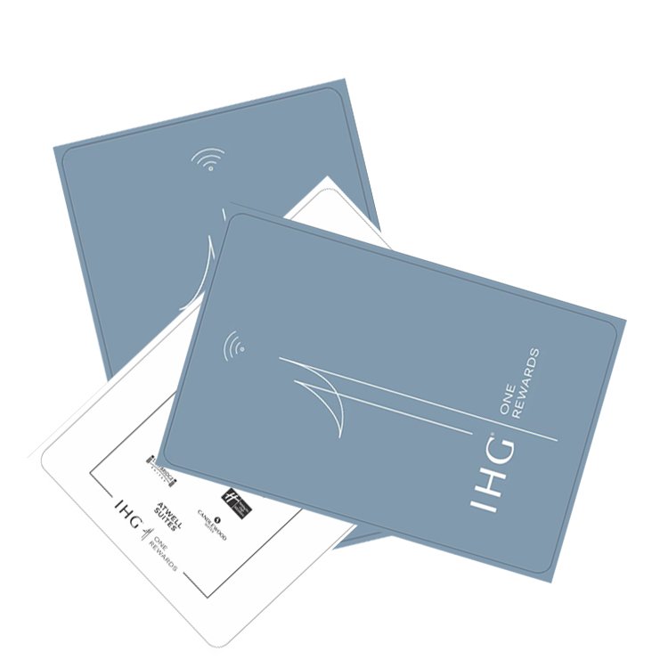 Factory Custom Magnetic PVC Contactless Smart Chip 125khz S50 MF 1k ev1Rewritable Printing RFID Smart Hotel Card For IHG Hotel