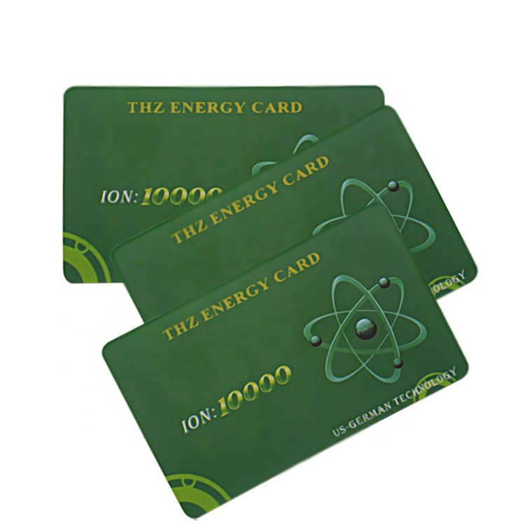 Quantum Energy Card for Health Care Bio Energy Card Negative Ion Power Terahertz Chip with Customized Logo