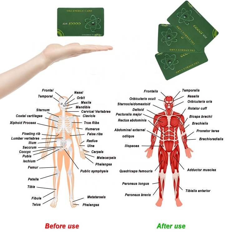 Quantum Energy Card for Health Care Bio Energy Card Negative Ion Power Terahertz Chip with Customized Logo