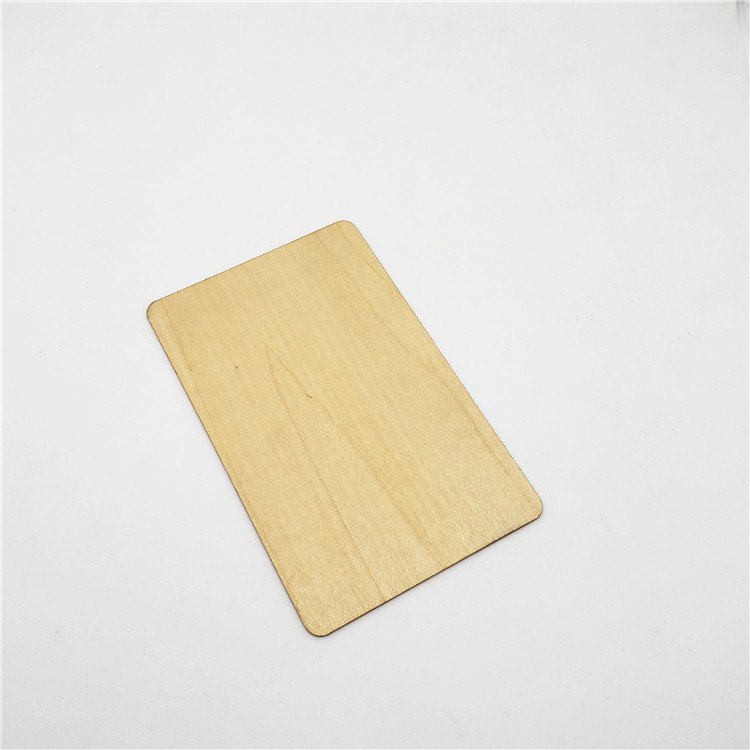 Custom Logo Wood Business NFC Card With 13.56MHZ 216 Chip
