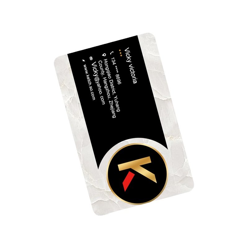 Plain Blank Matte Black Ntag216 NFC Card RFID Access Control Card Digital Business NFC Plastic Card with Chip