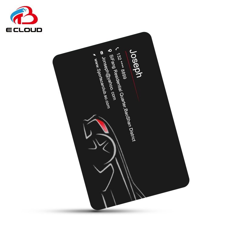Plain Blank Matte Black Ntag216 NFC Card RFID Access Control Card Digital Business NFC Plastic Card with Chip