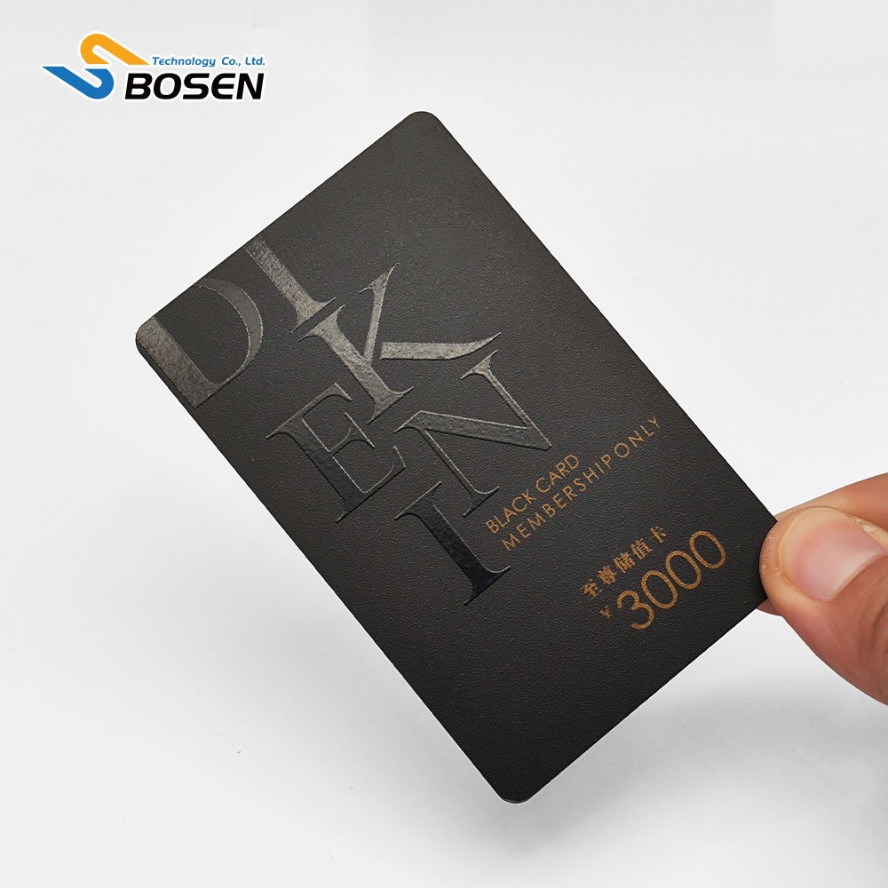 Custom Design Luxury Relievo UV Printed Visiting Card Loyalty VIP Membership Warranty Card Plastic PVC Business Gift Cards