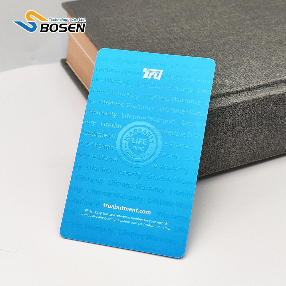 Custom Design Luxury Relievo UV Printed Visiting Card Loyalty VIP Membership Warranty Card Plastic PVC Business Gift Cards