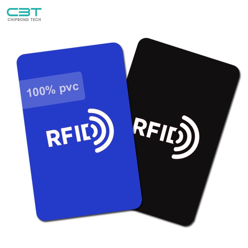 White NFC RFID Blank Card Smart PVC ISO Hotel Room card 13.56MHz Frequency 125kHz Communication PET Plastic Material CR80 Size