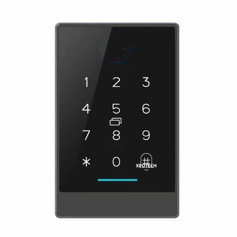 Full touch screen keypad rfid waterproof ttlock Bluetooth face fingerprint and card access control keypad