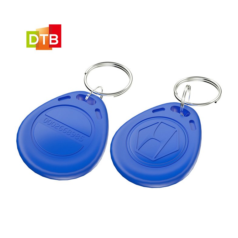 Inventory replicable ID/IC Rfid Keychain ABS smart key fob tag Hotel Access Control 125khz TK4100 / T5577 hotel key cards